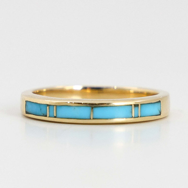 Gold and Turquoise Ring