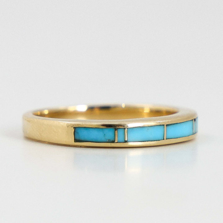 Gold and Turquoise Ring