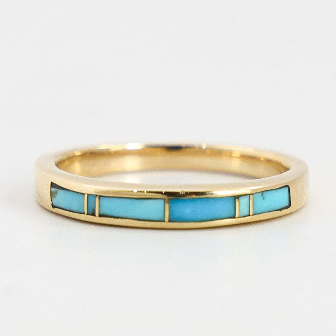 Gold and Turquoise Ring