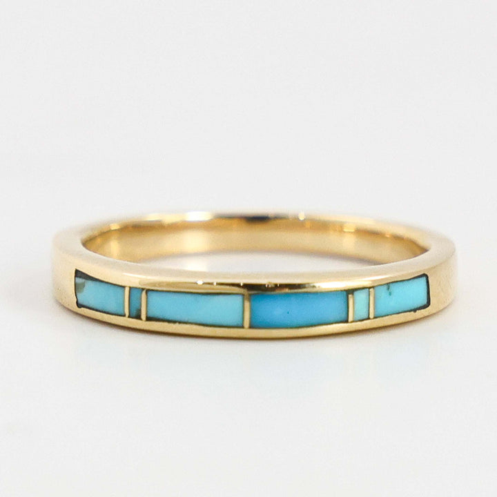 Gold and Turquoise Ring
