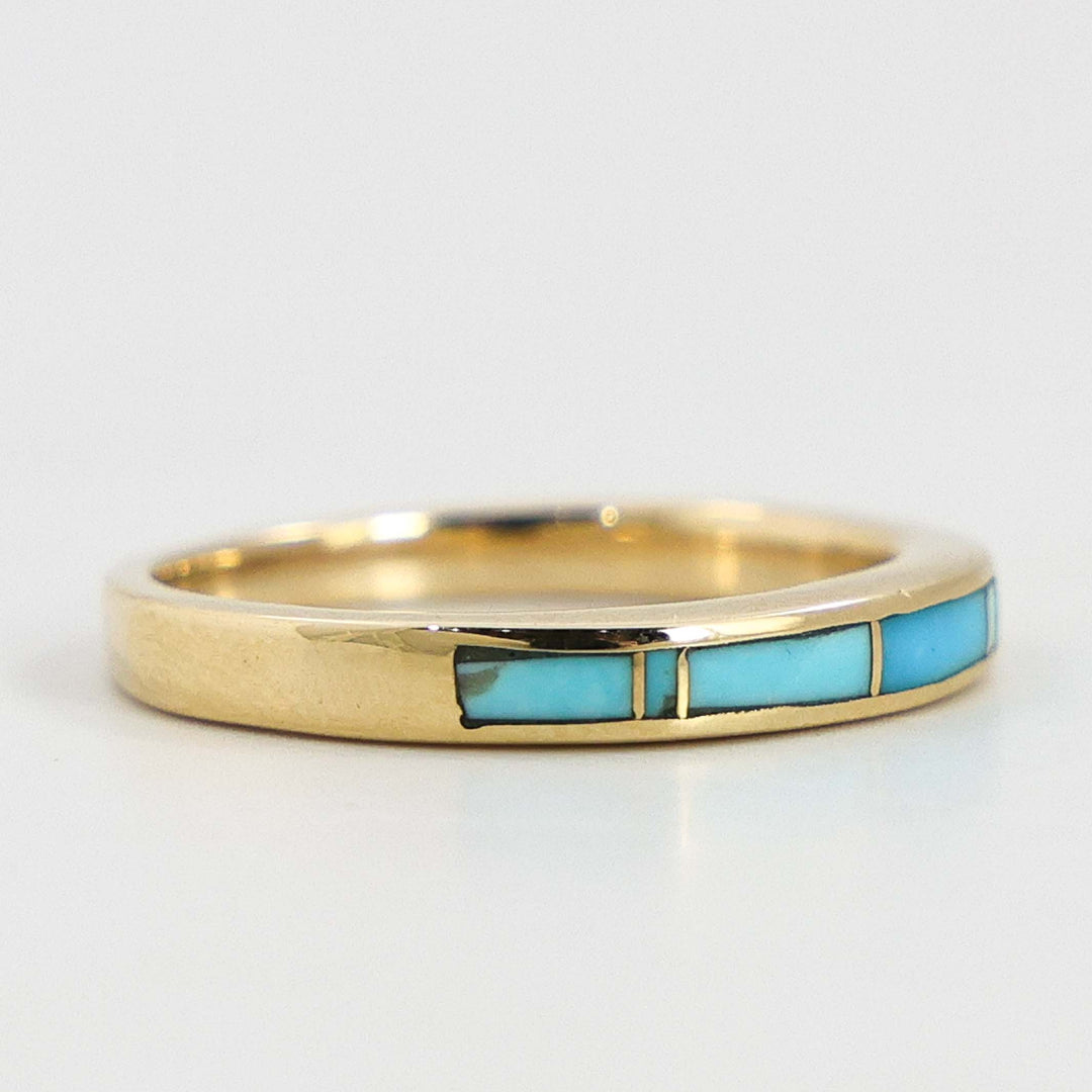 Gold and Turquoise Ring