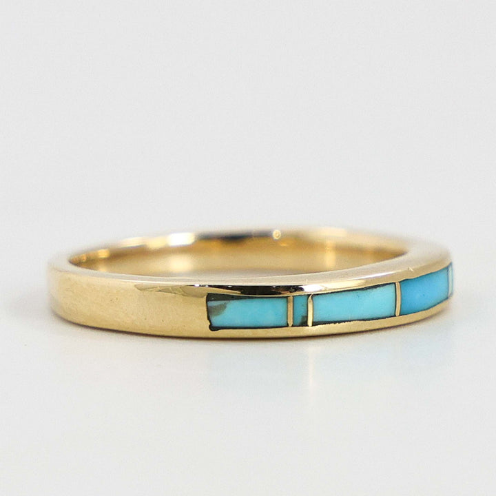 Gold and Turquoise Ring