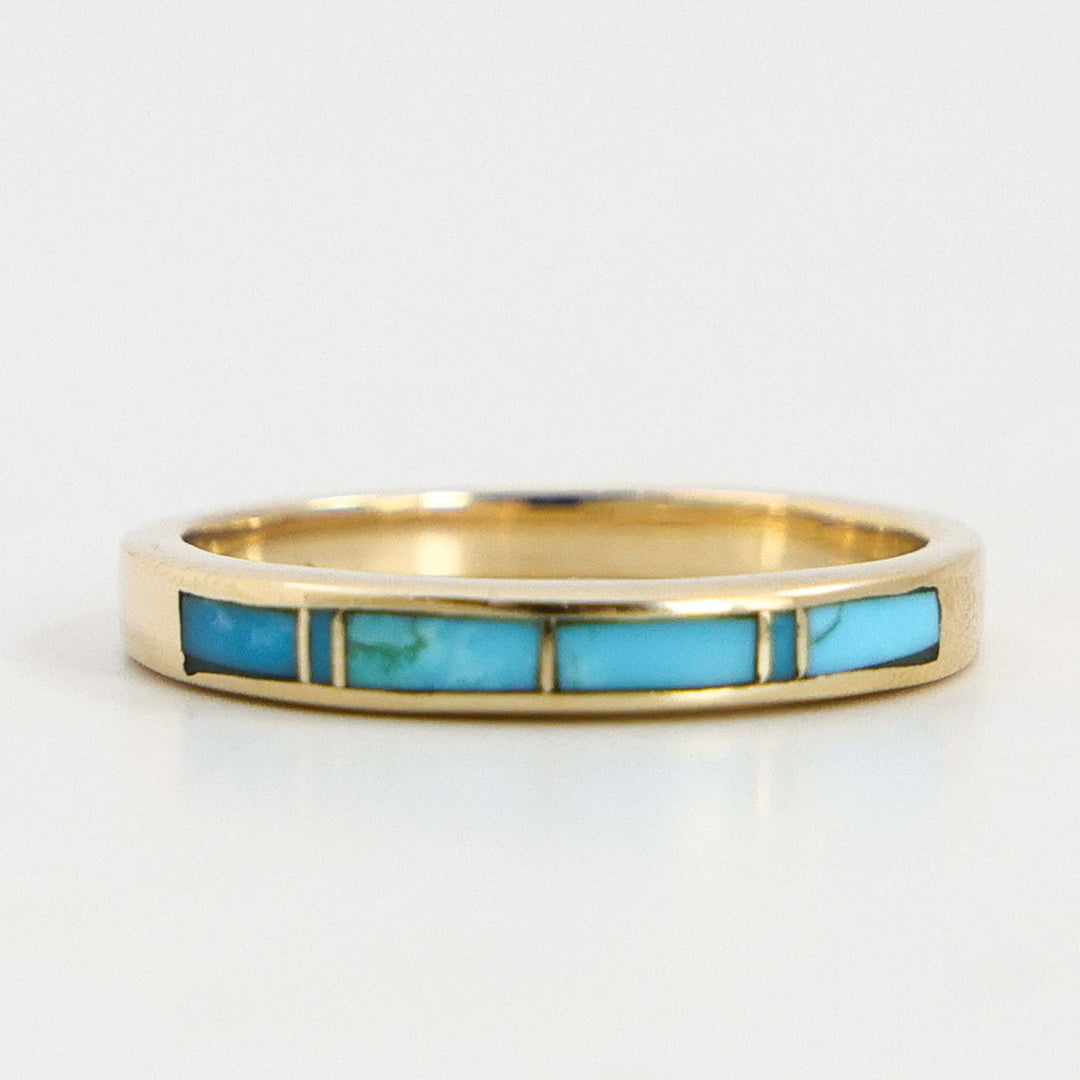 Gold and Turquoise Ring