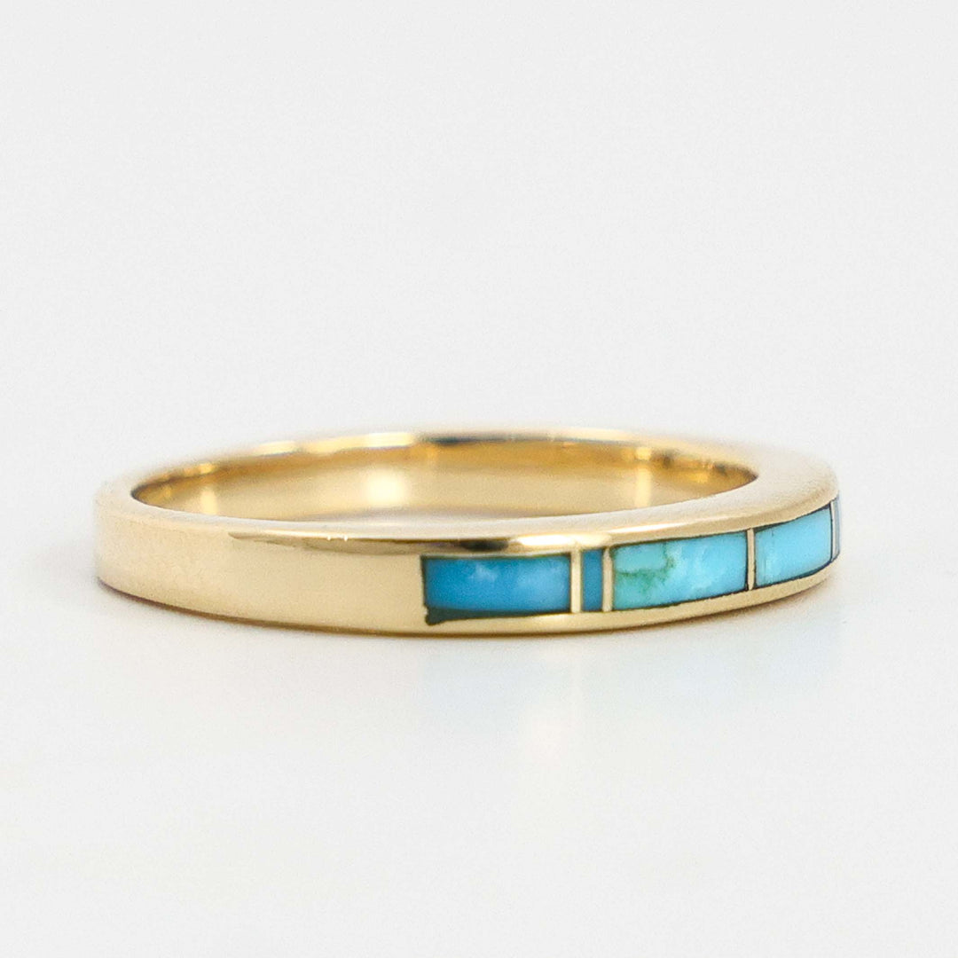 Gold and Turquoise Ring
