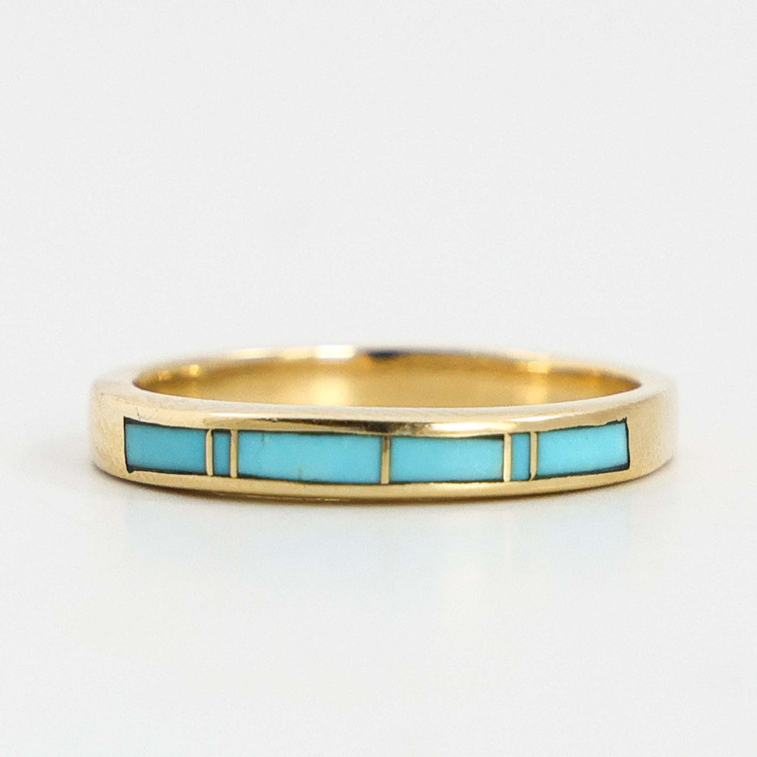 Gold and Turquoise Ring