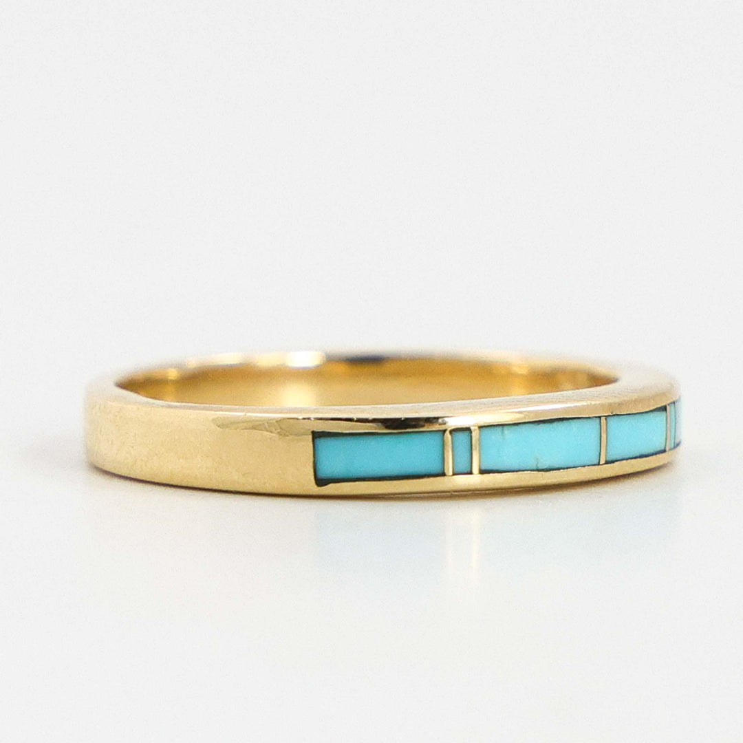 Gold and Turquoise Ring