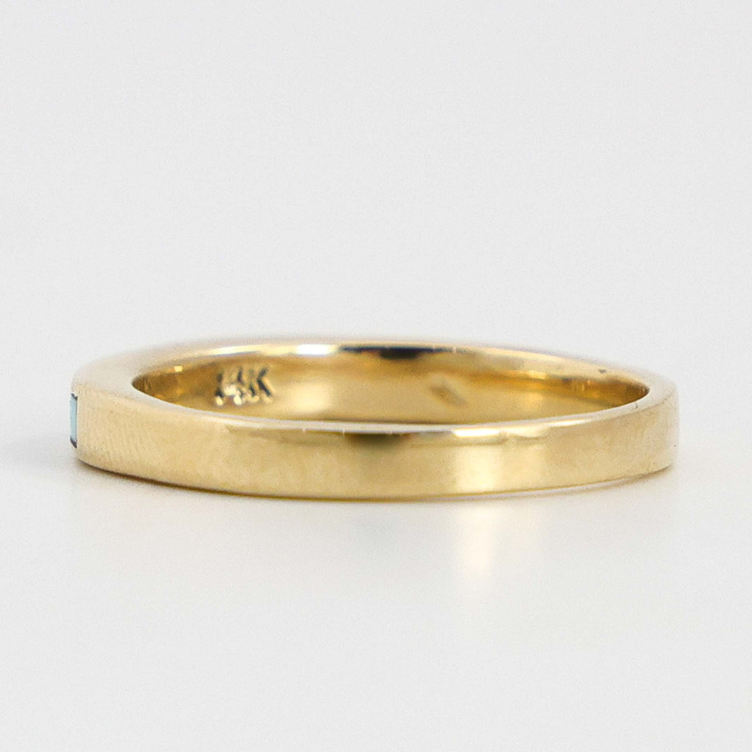 Gold and Turquoise Ring