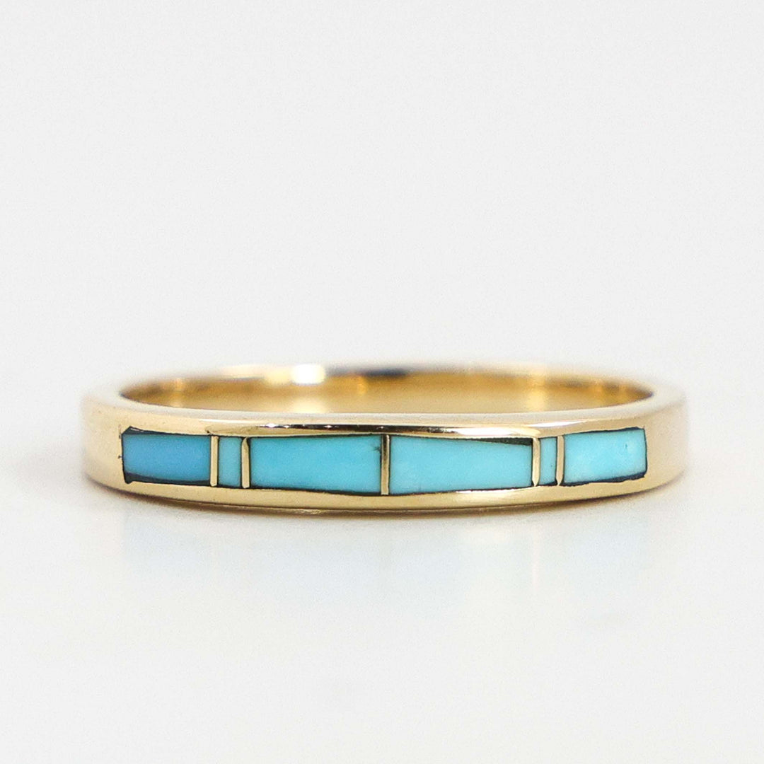 Gold and Turquoise Ring