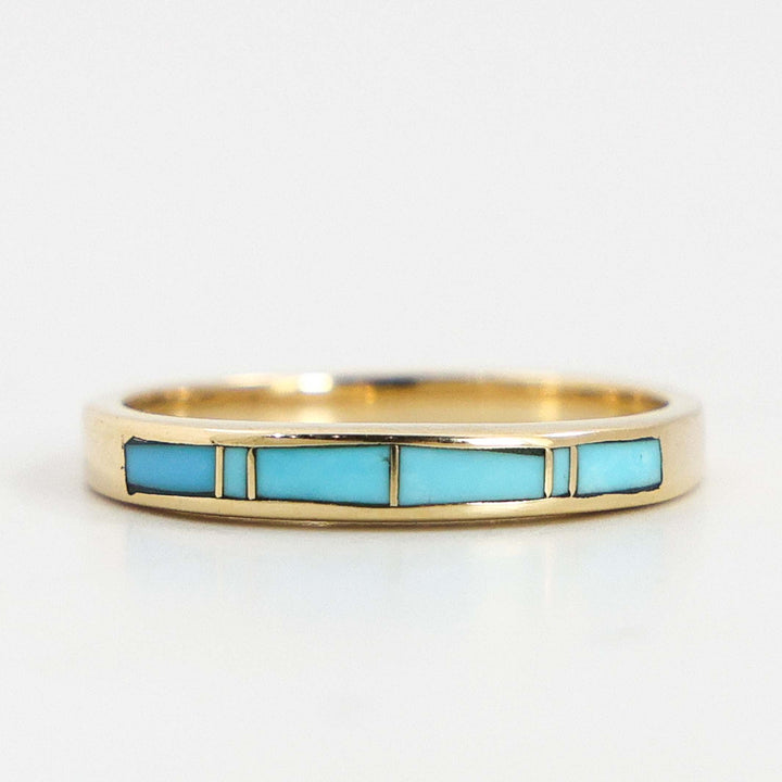 Gold and Turquoise Ring