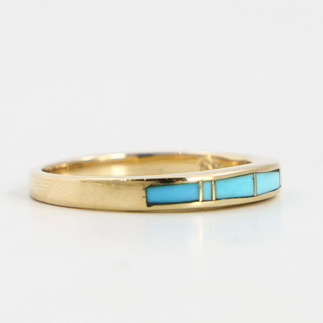 Gold and Turquoise Ring