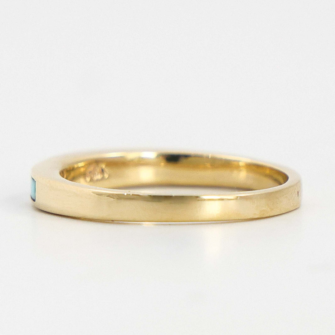 Gold and Turquoise Ring