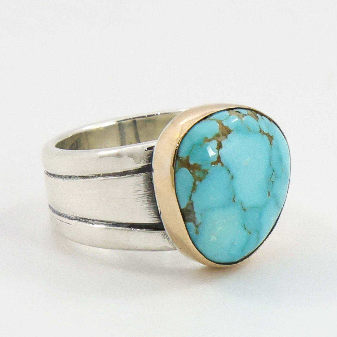 Gold and Turquoise Ring