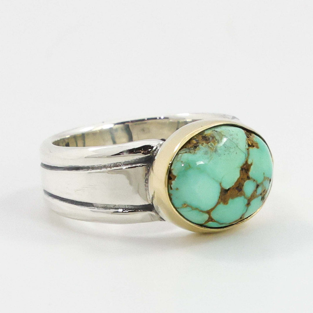 Gold and Turquoise Ring