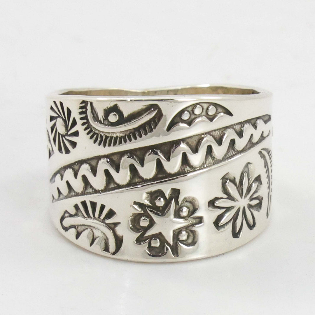 Stamped Silver Ring