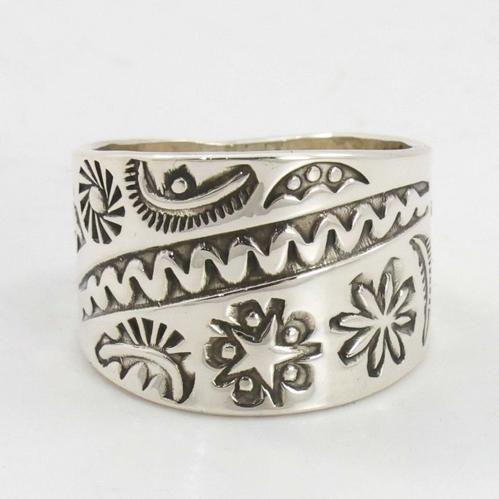 Stamped Silver Ring