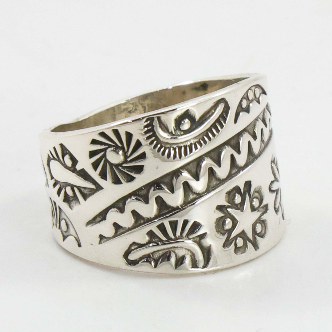 Stamped Silver Ring