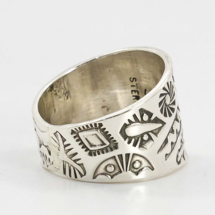Stamped Silver Ring