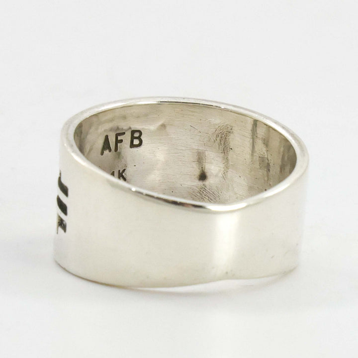 Gold on Silver Bear Ring