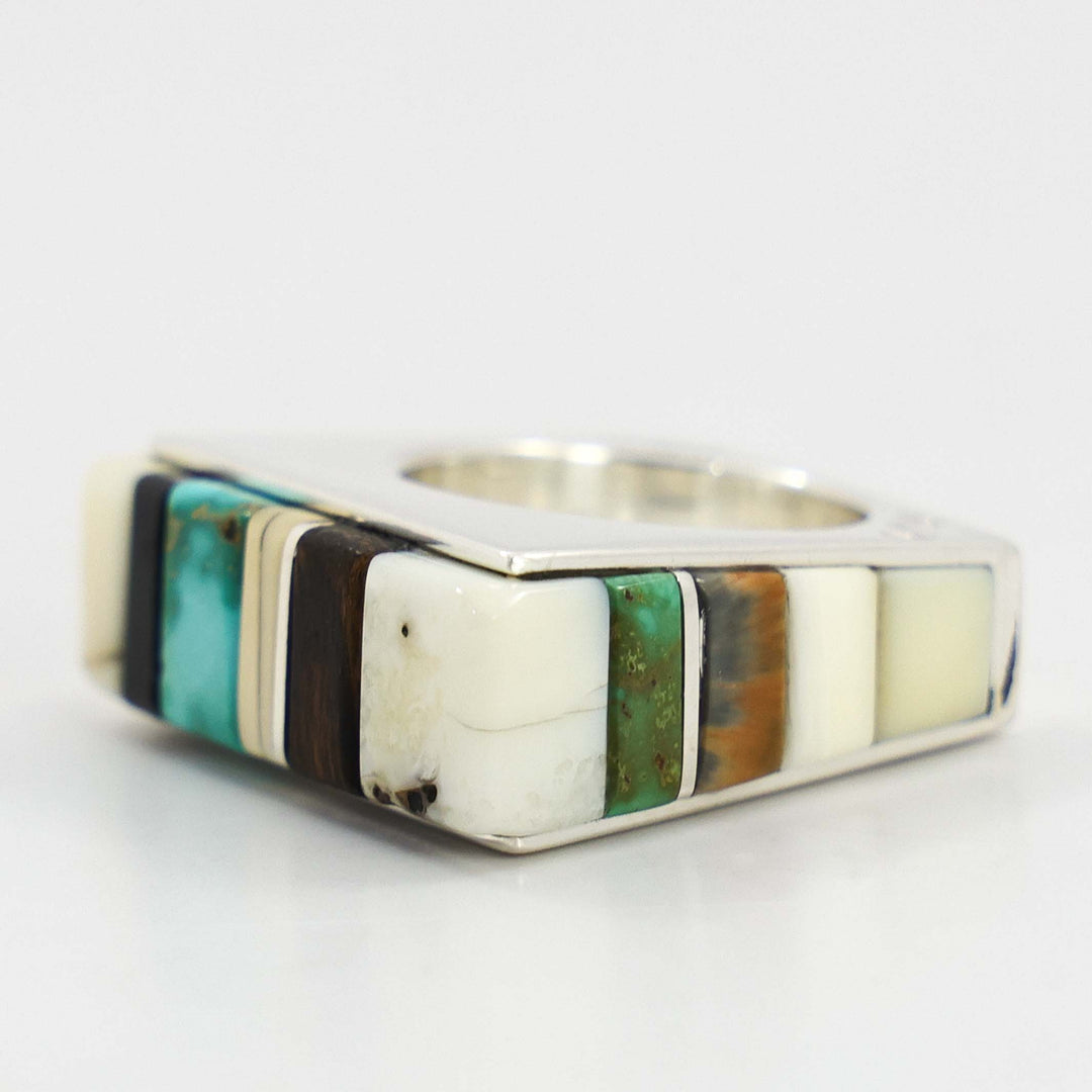 Multi-Stone Inlay Ring