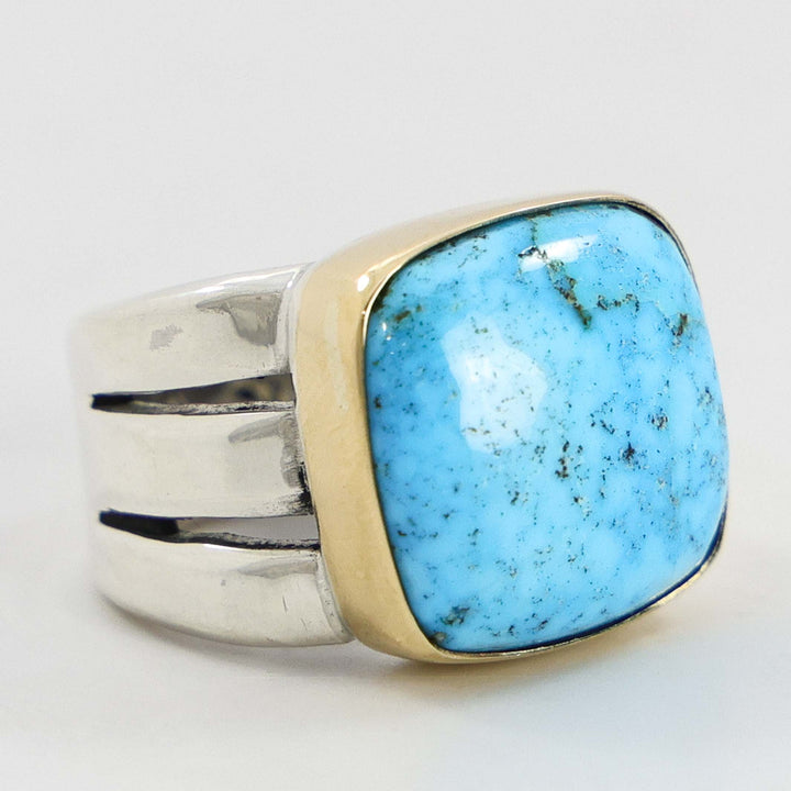Gold and Turquoise Ring