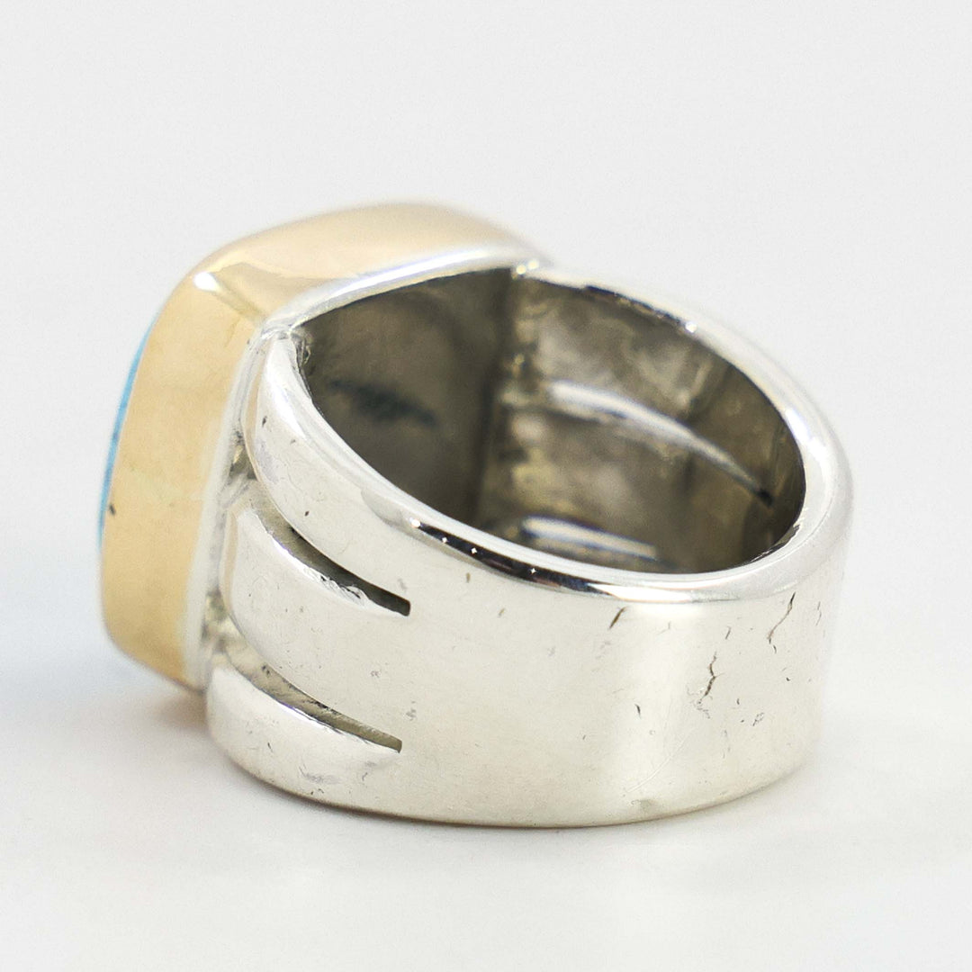 Gold and Turquoise Ring