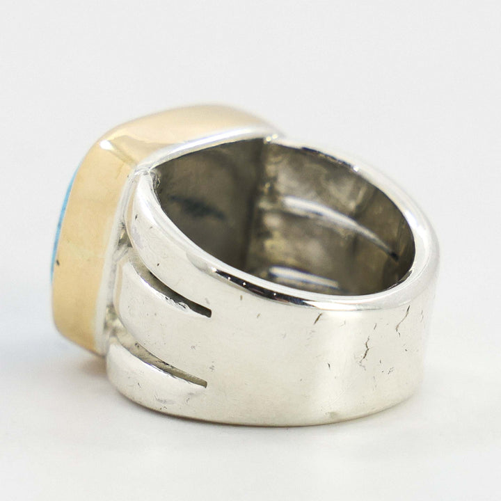 Gold and Turquoise Ring