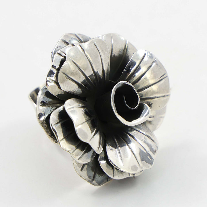Silver Rose Ring