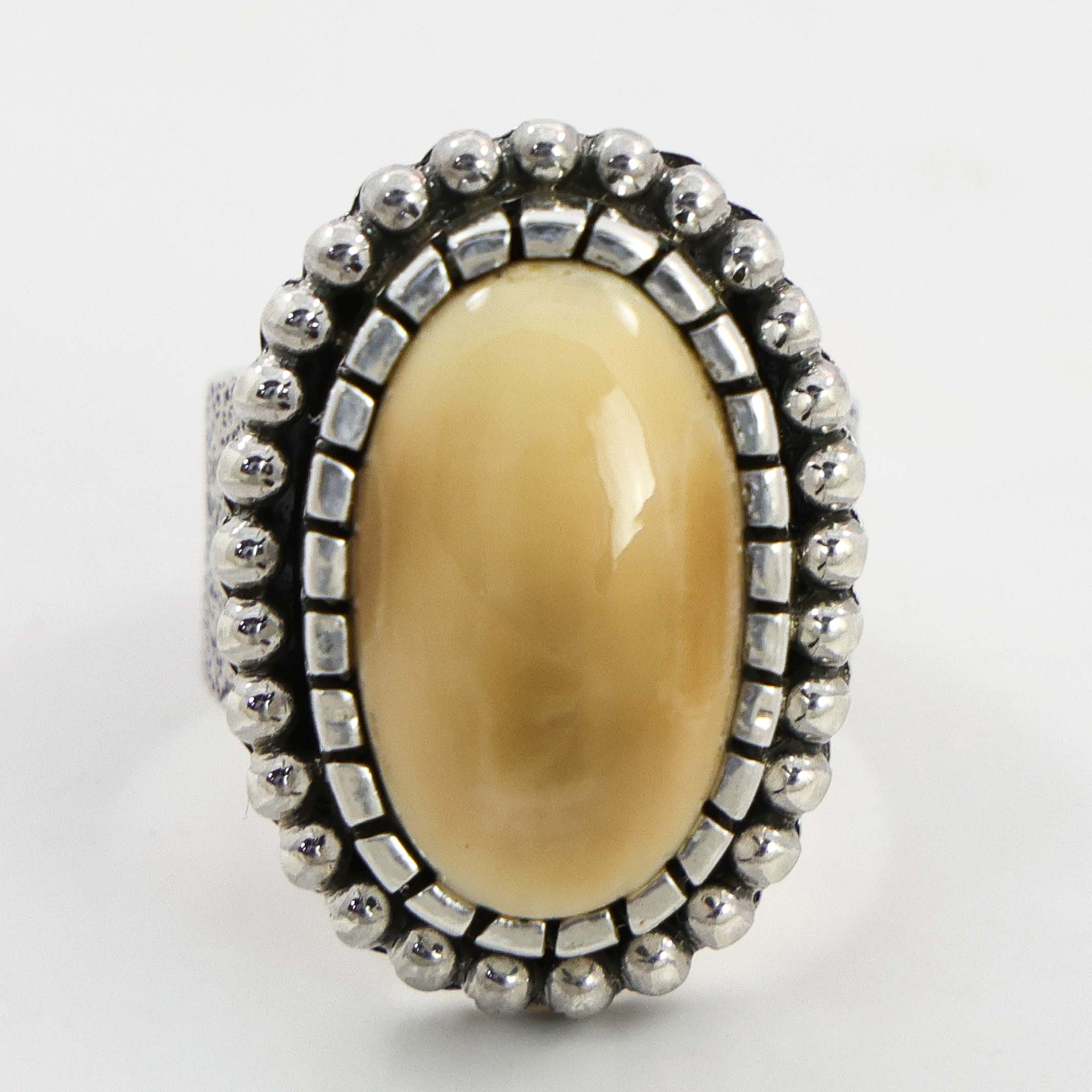 Fossilized Ivory Ring – Garland's