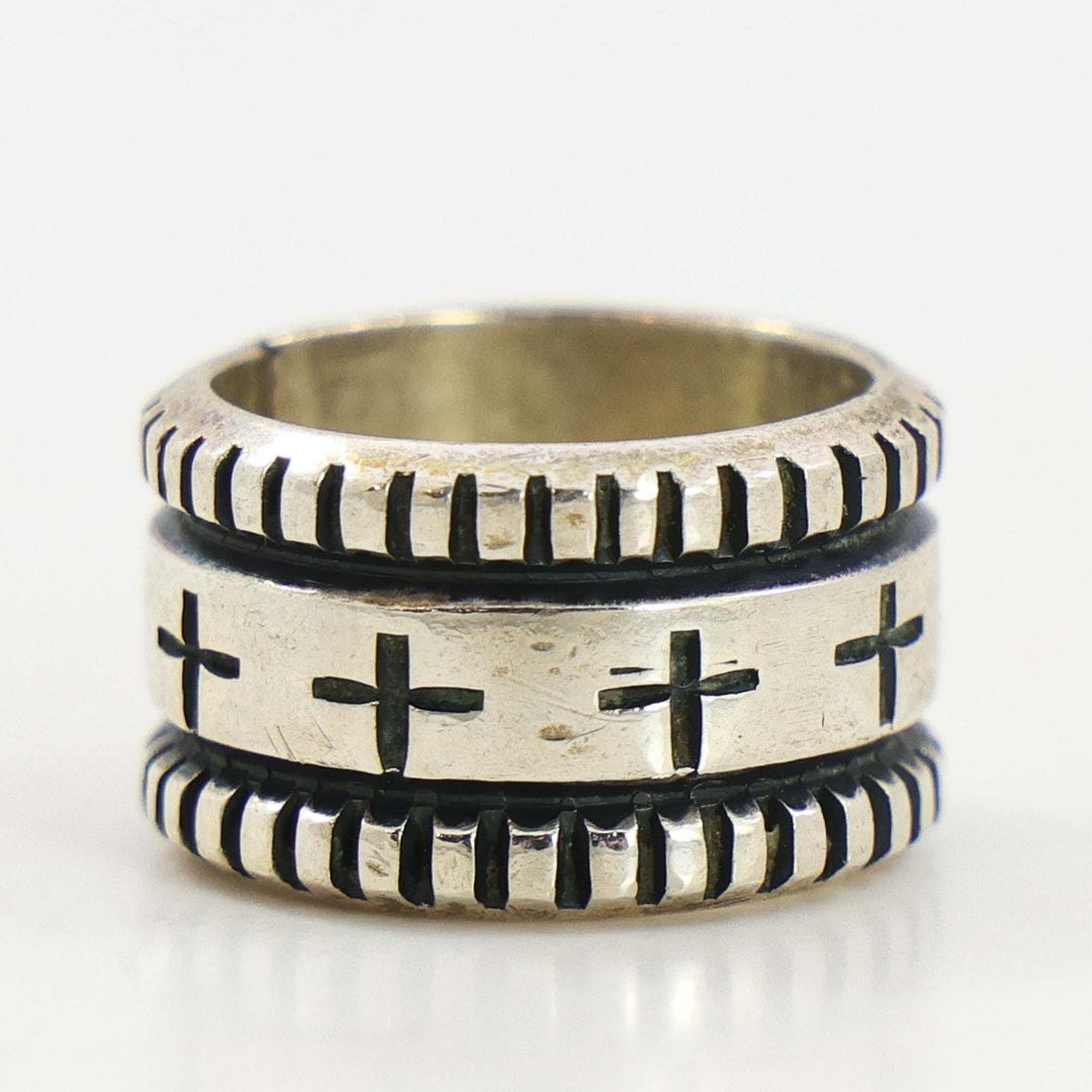 Stamped Silver Ring