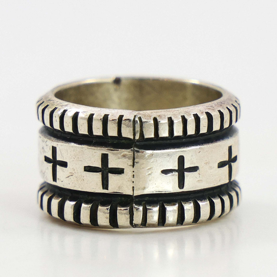 Stamped Silver Ring