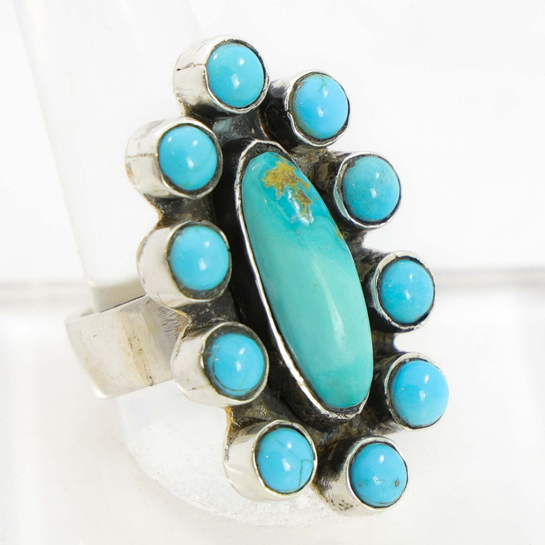 Turquoise Cluster Ring