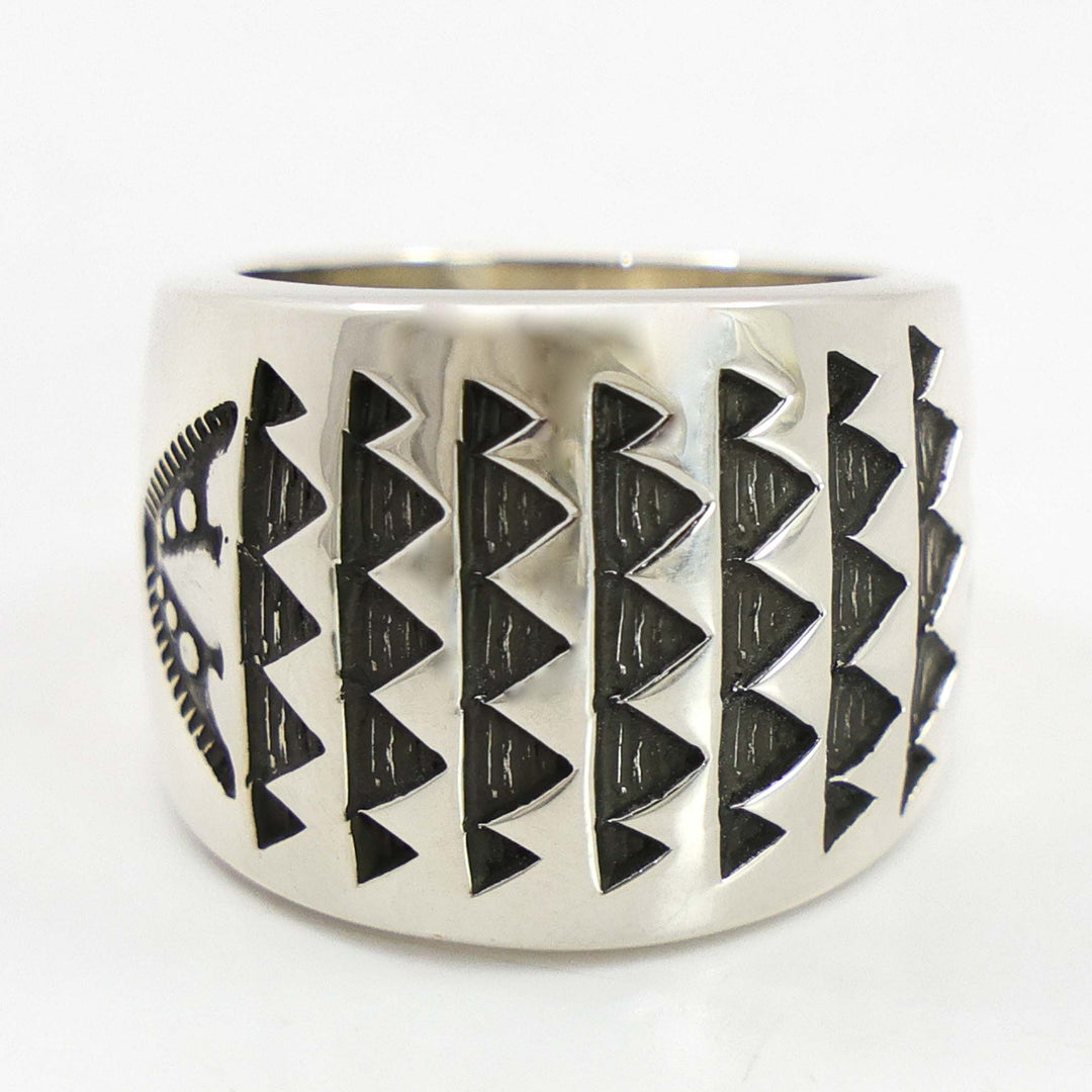 Stamped Silver Ring