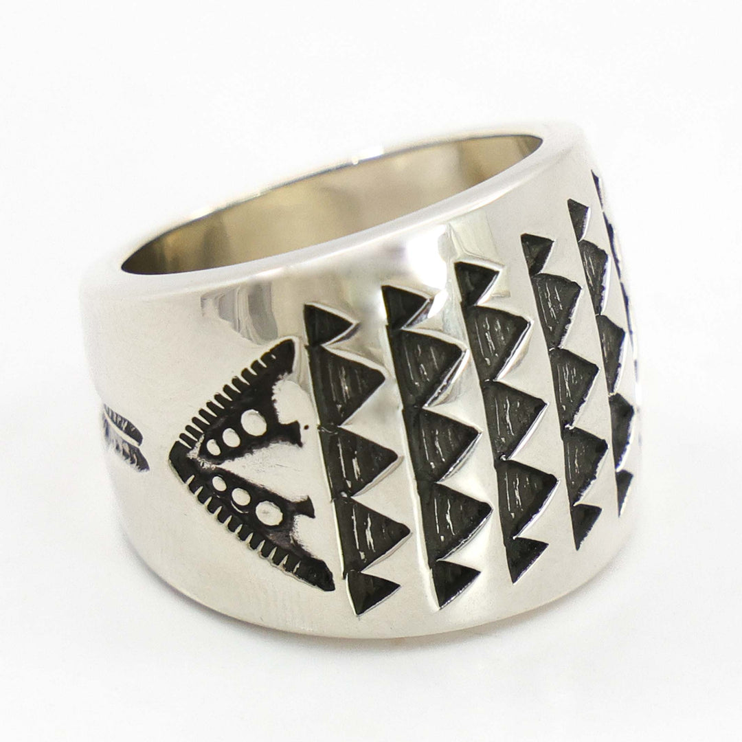 Stamped Silver Ring