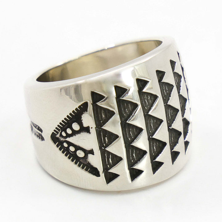 Stamped Silver Ring