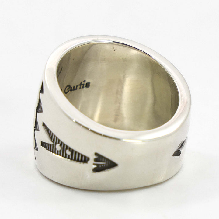 Stamped Silver Ring