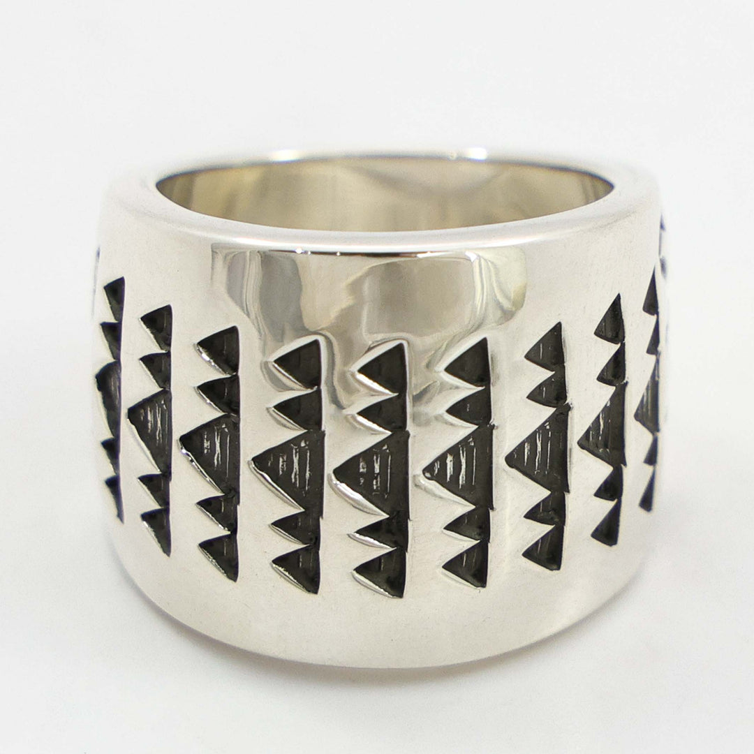 Stamped Silver Ring