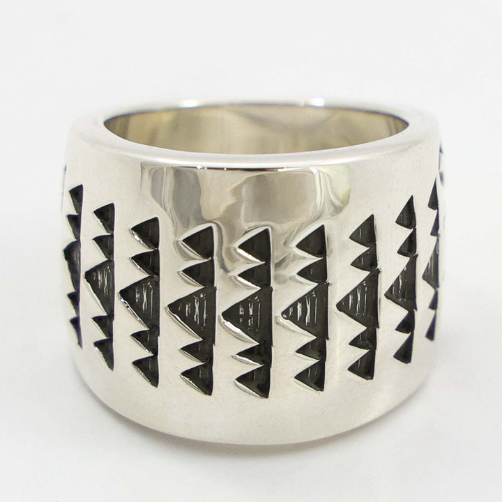 Stamped Silver Ring