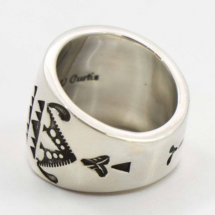 Stamped Silver Ring
