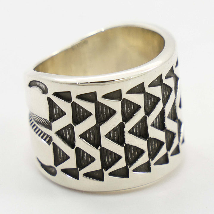 Stamped Silver Ring