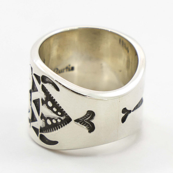 Stamped Silver Ring