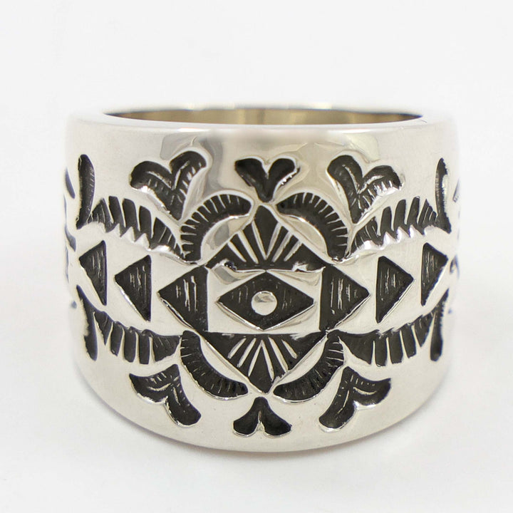 Stamped Silver Ring