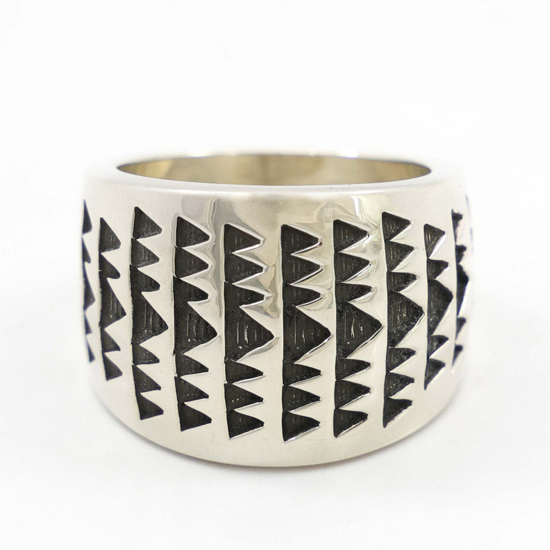 Stamped Silver Ring