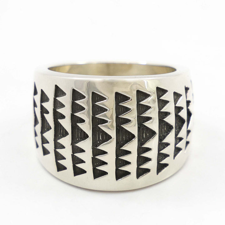 Stamped Silver Ring
