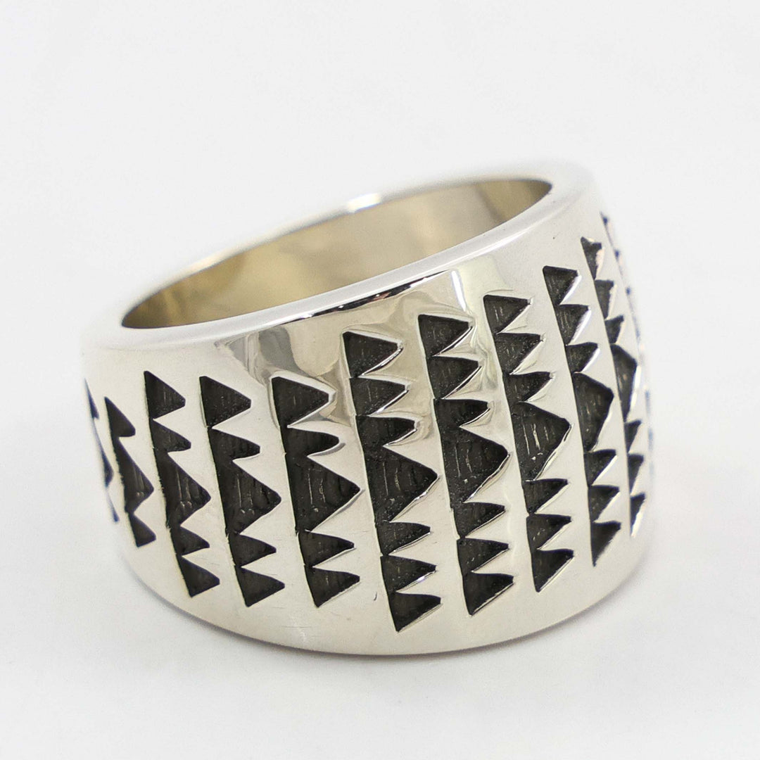 Stamped Silver Ring