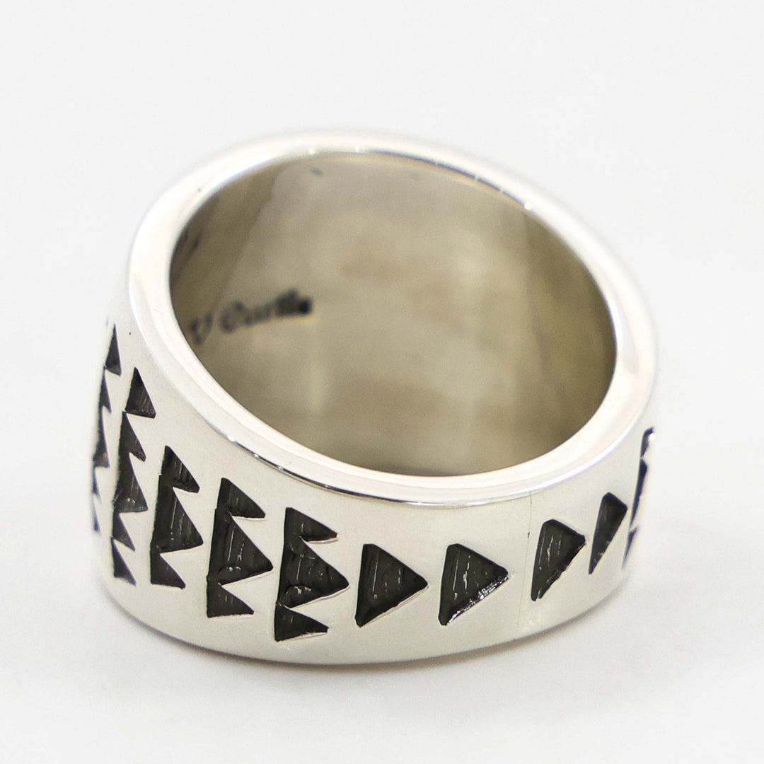 Stamped Silver Ring