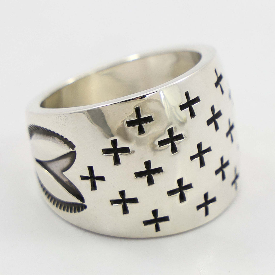 Stamped Silver Ring