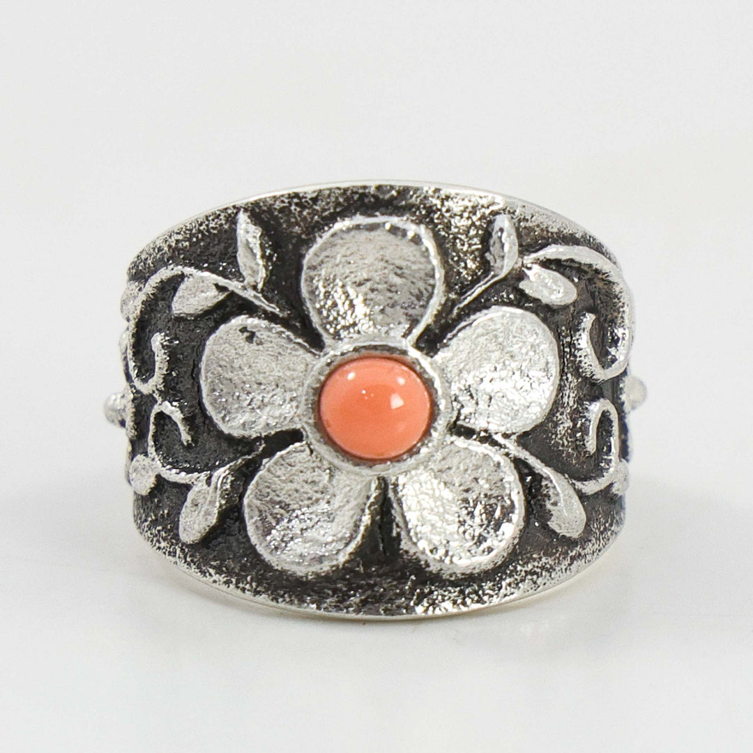 Coral Flower Ring