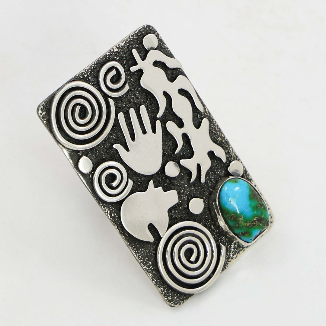 Turquoise Petroglyph Ring
