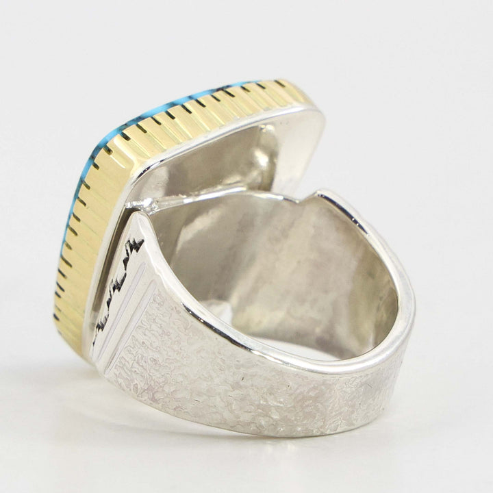 Kingman Turquoise Gold Ring