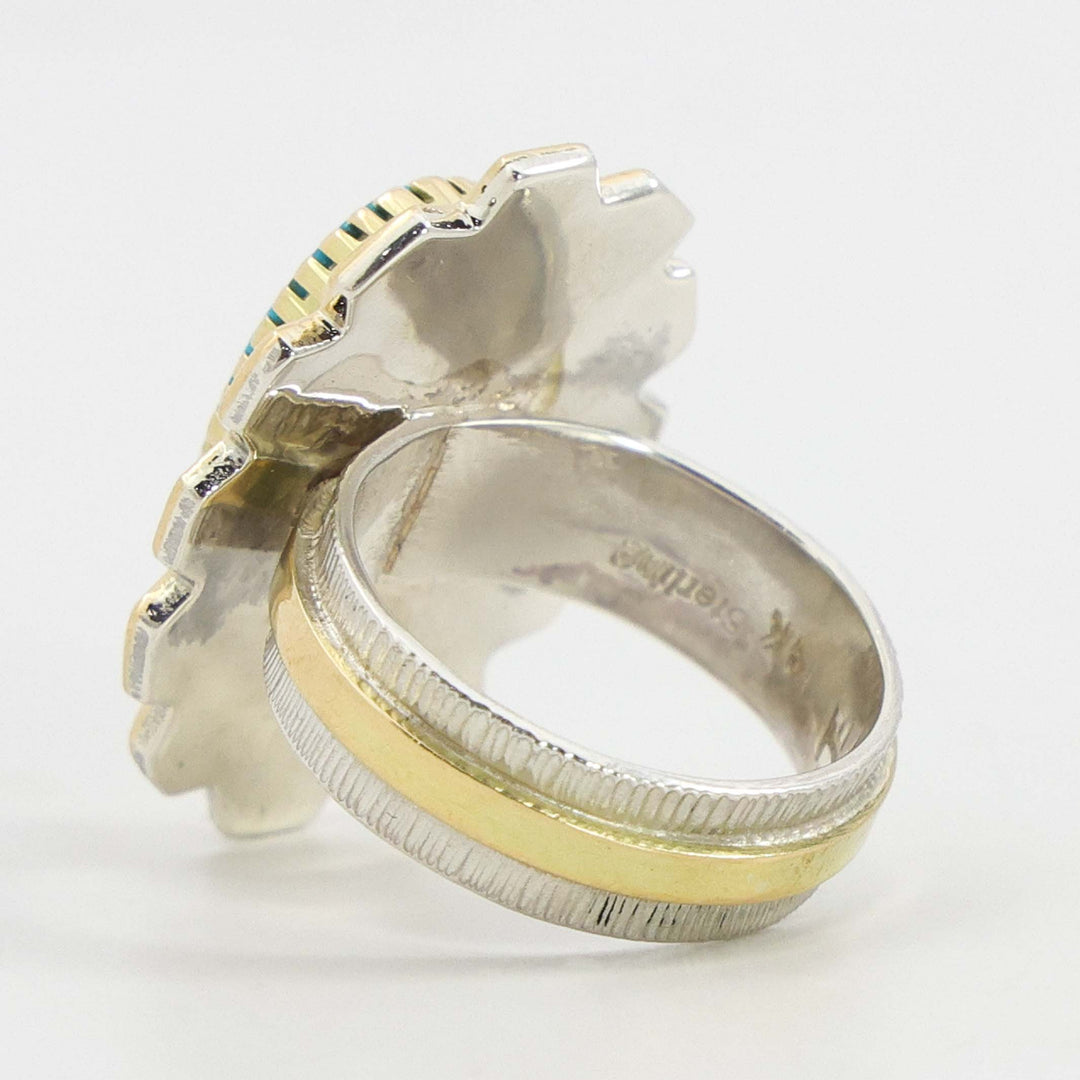 Kingman Turquoise Gold Ring